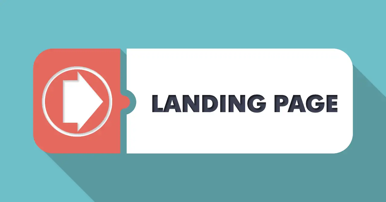 Landing page design ilustracija